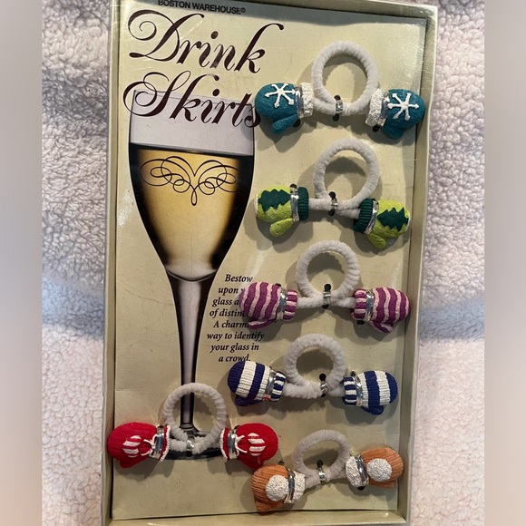 Bundle of New and almost new wine glass charms and bands 17 in all - Picture 3 of 4